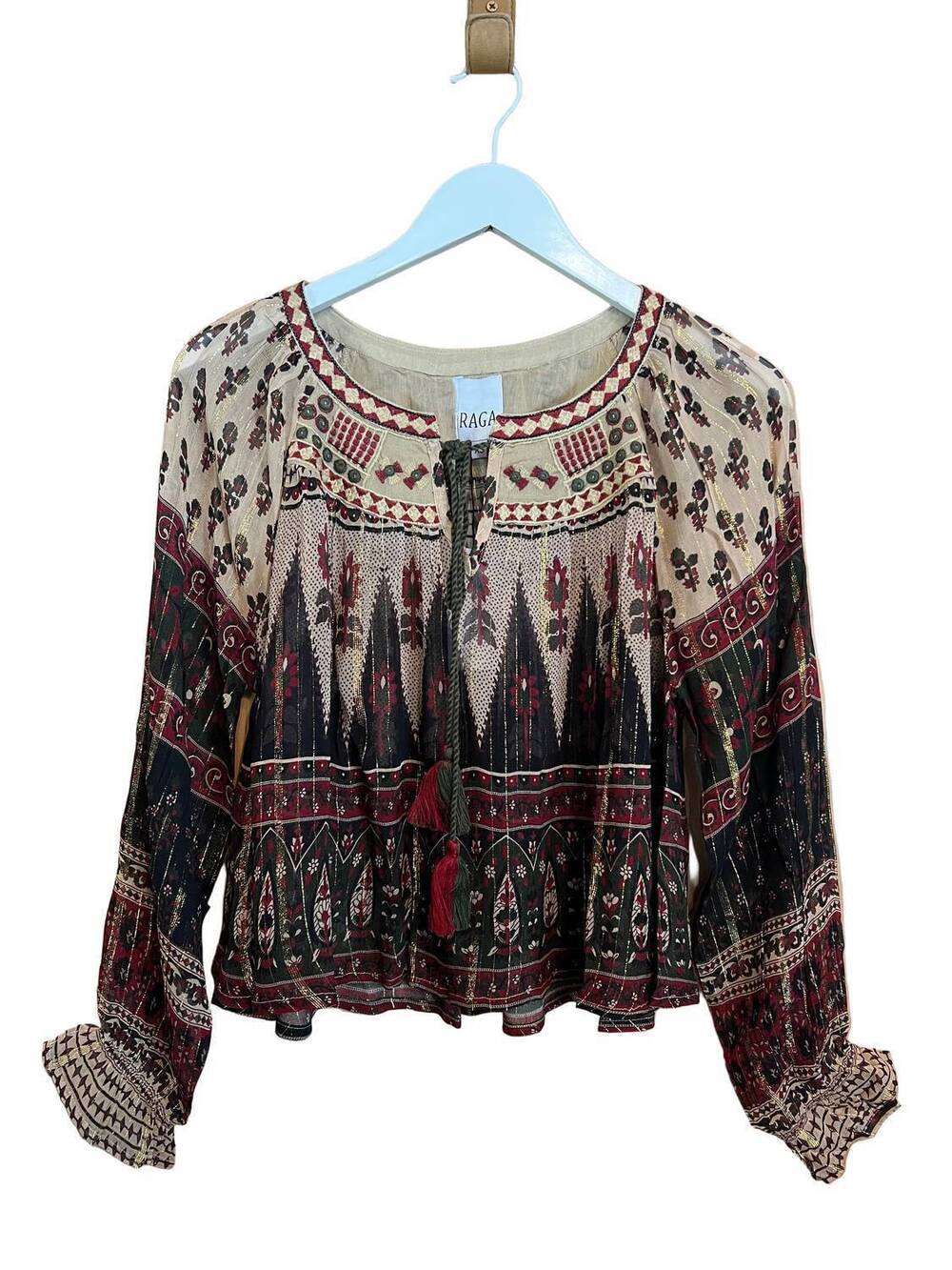 NEW RAGA women's medha long sleeve blouse in multi